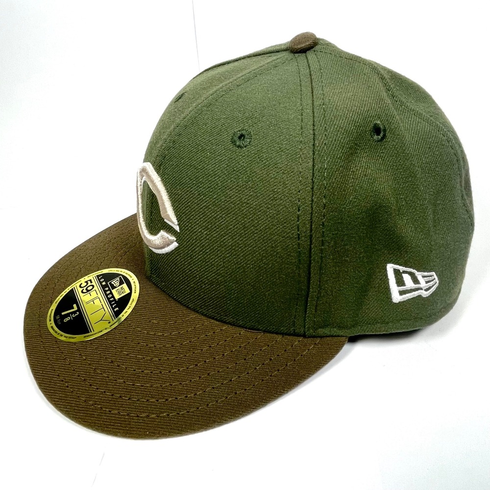 New Era Cincinnati Reds Alter 2 Low Profile 59FIFTY Fitted Hat Olive Brown 7 3/8 - Picture 5 of 11